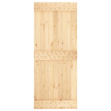 Schuifdeur met beslag 85x210 cm massief grenenhout 4