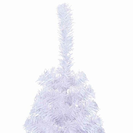 Kunstkerstboom met standaard half 150 cm PVC wit 6