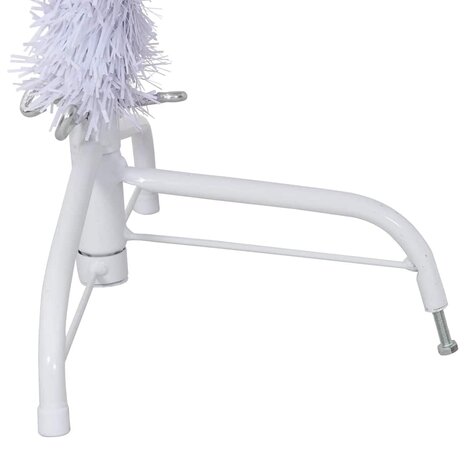 Kunstkerstboom met standaard half 150 cm PVC wit 8