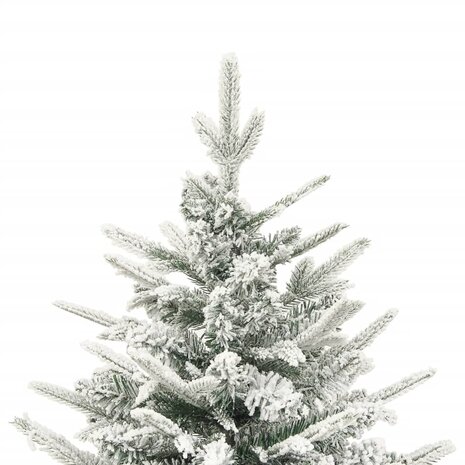 Kunstkerstboom met sneeuw 120 cm PVC en PE groen 3