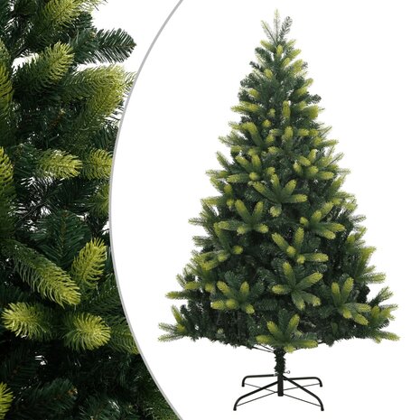 Kunstkerstboom met scharnieren en standaard 120 cm 1