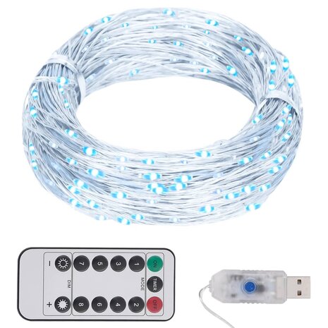 Lichtslinger met 300 LED&apos;s 30 m koudwit 1