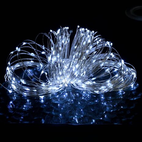 Lichtslinger met 300 LED&apos;s 30 m koudwit 3