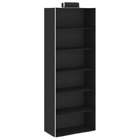 Kledingorganisers hangend 2 st met 6 schappen stof 2
