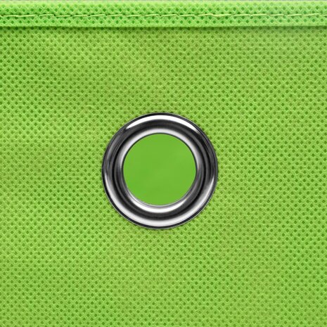 Opbergboxen 10 st 32x32x32 cm stof groen 4