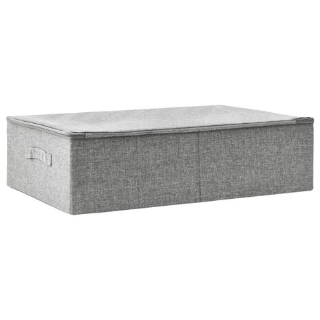 Opbergbox 70x40x18 cm stof grijs 2