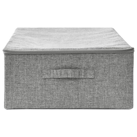 Opbergbox 70x40x18 cm stof grijs 4
