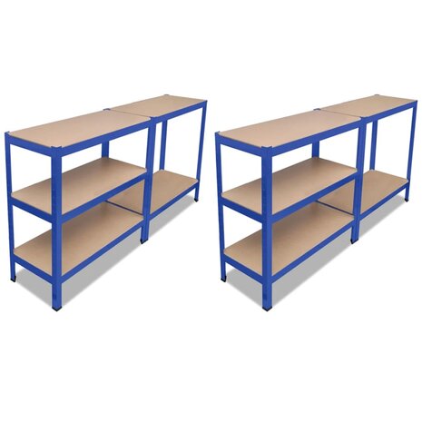 Opbergrekken 2 st blauw 2