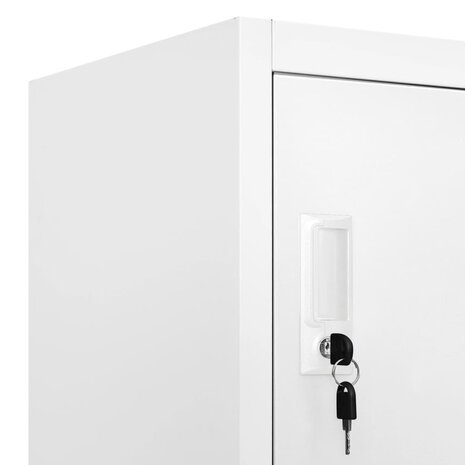 Lockerkast met 18 vakken 90x40x180 cm metaal  7
