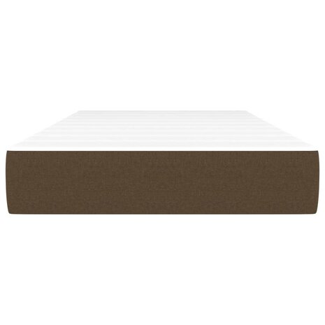 Pocketveringmatras 80x200x20 cm stof donkerbruin 3