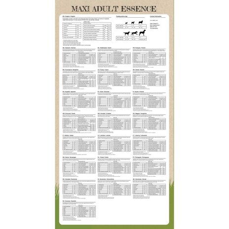 Premium hondenvoer Maxi Adult Essence Beef & Chicken 30 kg 2 st 8