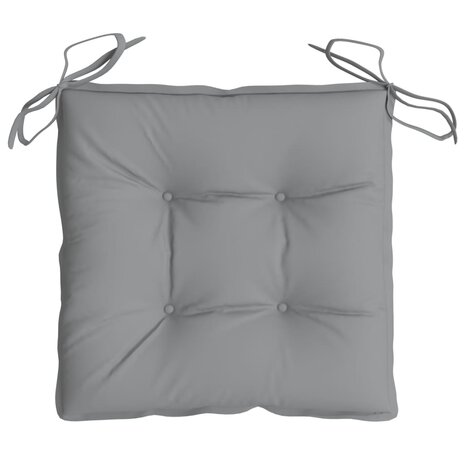 Stoelkussens 2 st 50x50x7 cm oxford stof grijs 6