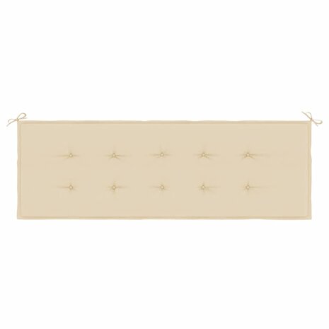 Tuinbankkussen 150x50x3 cm oxford stof beige 4