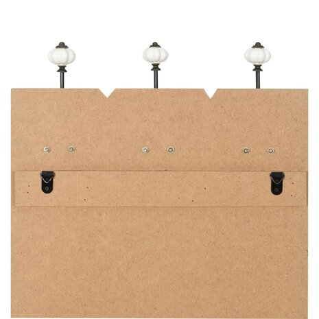 Wandkapstok met 6 haken FAMILY RULES 120x40 cm  6