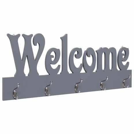 Wandkapstok WELCOME 74x29,5 cm grijs 1