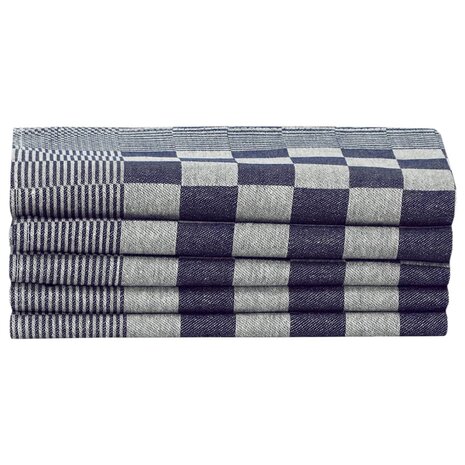 50-delige Keukendoekenset katoen blauw en wit 5
