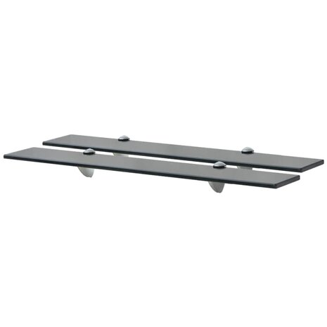 Schappen zwevend 2 st 70x10 cm 8 mm glas 1