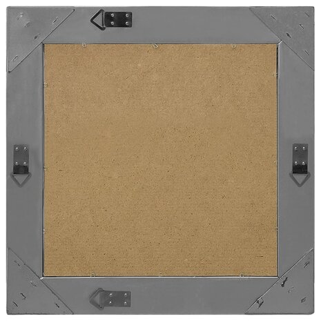 Wandspiegel barok stijl 50x50 cm zwart 3