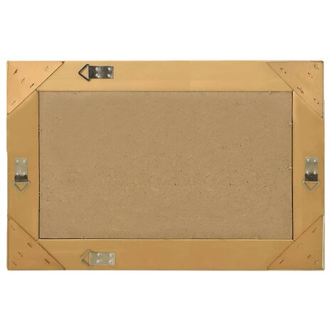 Wandspiegel barok stijl 60x40 cm goudkleurig 3