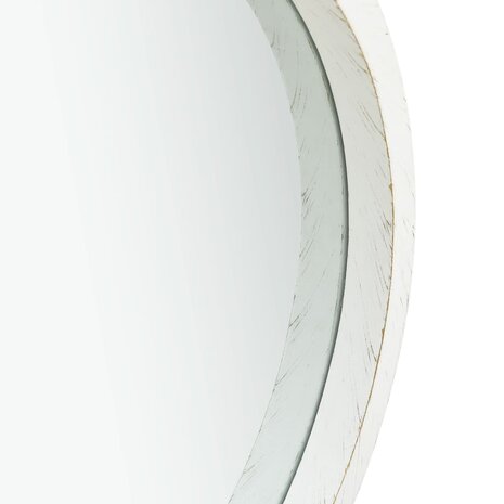 Wandspiegel met band 40 cm wit 3