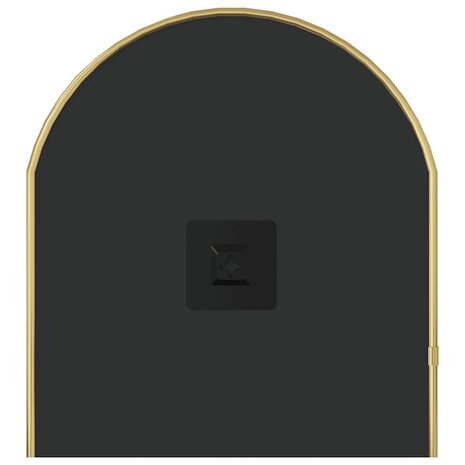 Wandspiegel 70x30 cm ovaal goudkleurig 5