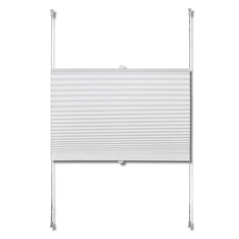 Plisséjaloezie 50x125 cm wit 4