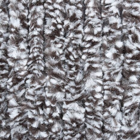 Vliegengordijn 56x185 cm chenille bruin en beige 6