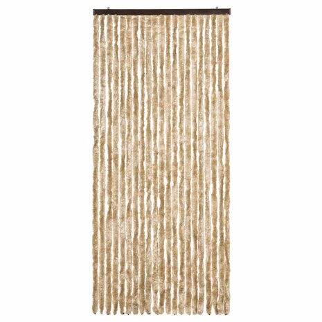 Vliegengordijn 90x220 cm chenille beige 3