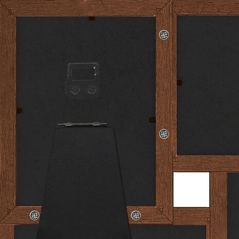 Fotolijst voor 4x(13x18 cm) foto MDF donkerbruin 6