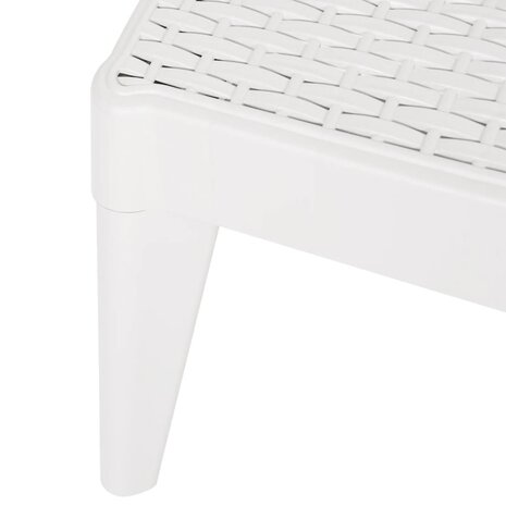 Ligbed 186x60x29 cm polypropeen wit 9