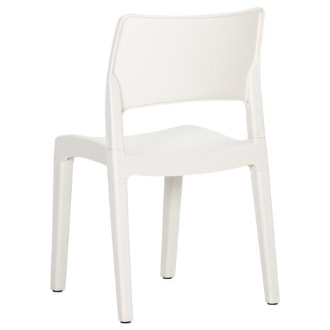 Tuinstoelen 2 st polypropeen wit 7