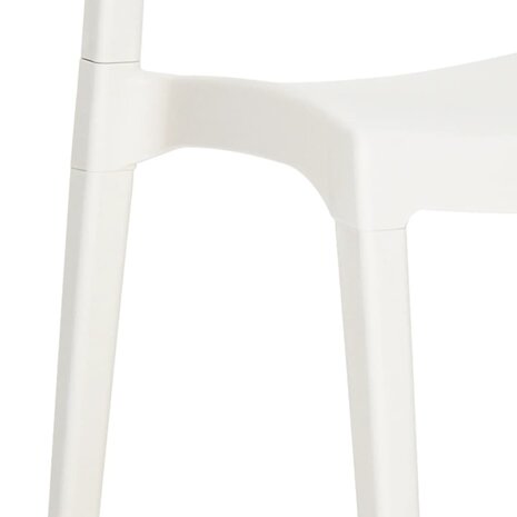 Tuinstoelen 2 st polypropeen wit 9