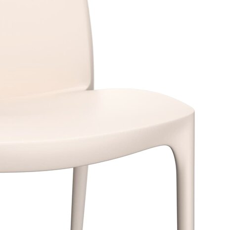Tuinstoelen 2 st 50x46x80 cm polypropeen crèmekleurig 7