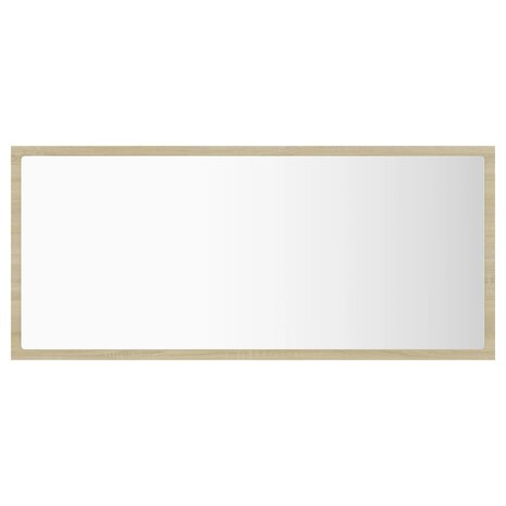 Badkamerspiegel LED 90x8,5x37 cm acryl sonoma eikenkleurig 3