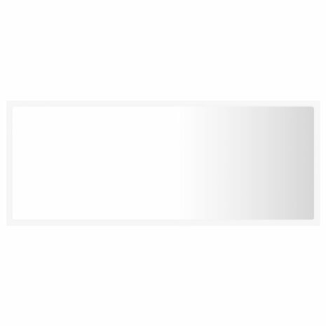 Badkamerspiegel LED 100x8,5x37 cm acryl wit 7