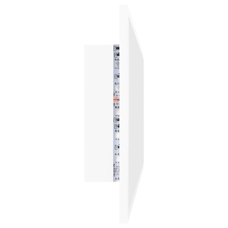 Badkamerspiegel LED 100x8,5x37 cm acryl wit 8