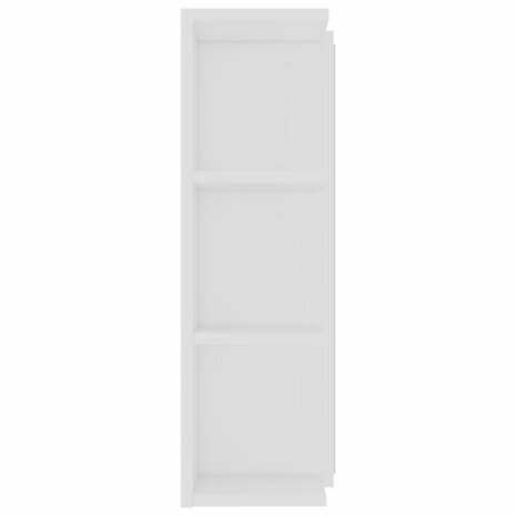Badkamerspiegelkast 80x20,5x64 cm bewerkt hout wit 7