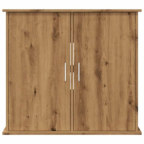 Aquariumstandaard 81x36x73cm bewerkt hout artisanaal eikenkleur 4