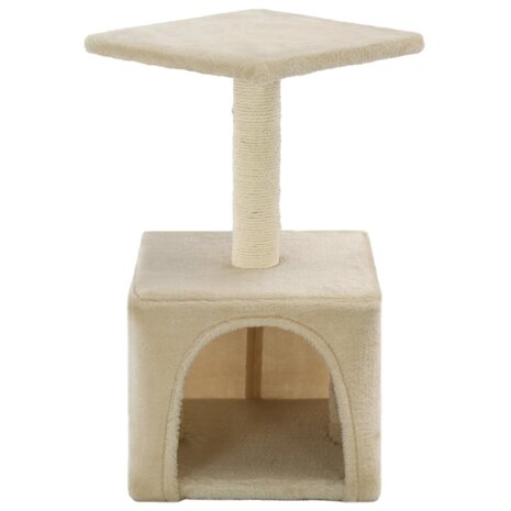Kattenkrabpaal met sisal krabpaal 55 cm beige 3