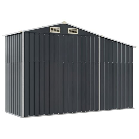 Tuinschuur 277x93x179 cm gegalvaniseerd staal antracietkleur 6