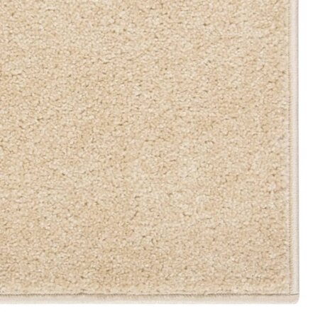 Vloerkleed kortpolig 80x150 cm beige 4