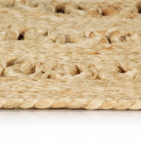 Vloerkleed handgemaakt 180 cm gevlochten jute 3