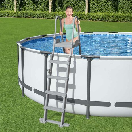 Bestway Flowclear Zwembadladder met 4 treden 132 cm 1