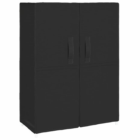 Schoenenkast 60x30x90 cm stof zwart 2