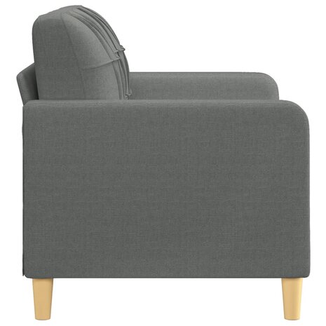 Tweezitsbank 120 cm stof donkergrijs 4
