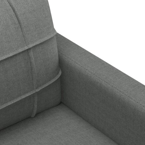 Tweezitsbank 120 cm stof donkergrijs 6