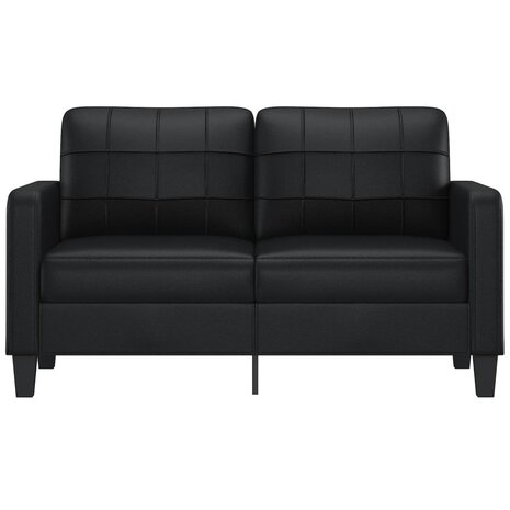 Tweezitsbank 140 cm kunstleer zwart 3