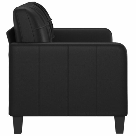 Tweezitsbank 140 cm kunstleer zwart 4