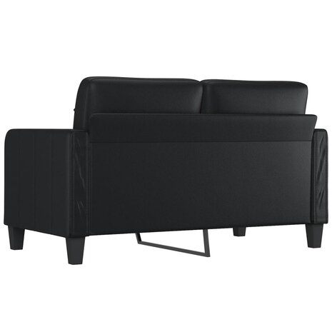 Tweezitsbank 140 cm kunstleer zwart 5