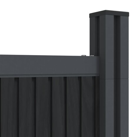 Schuttingpaneel 872x186 cm HKC grijs 9